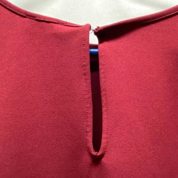 Express Blouse Women's Size XL Maroon Long Sleeve Dark Red Ladies Top Shirt EUC - Picture 6 of 10